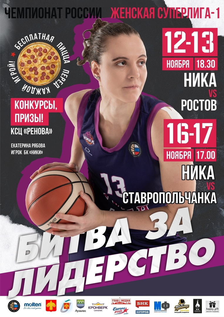 Баскетбольный матч «Ника» - «Ставропольчанка»
