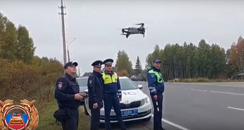 В Коми любителей въезжать на "встречку" ловят с помощью дронов