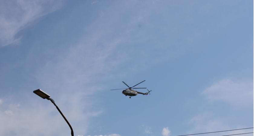 Житель Коми сообщил о падении вертолёта