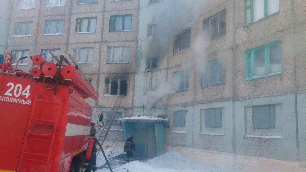 Мужчина, который пострадал в пожаре под Воркутой, скончался