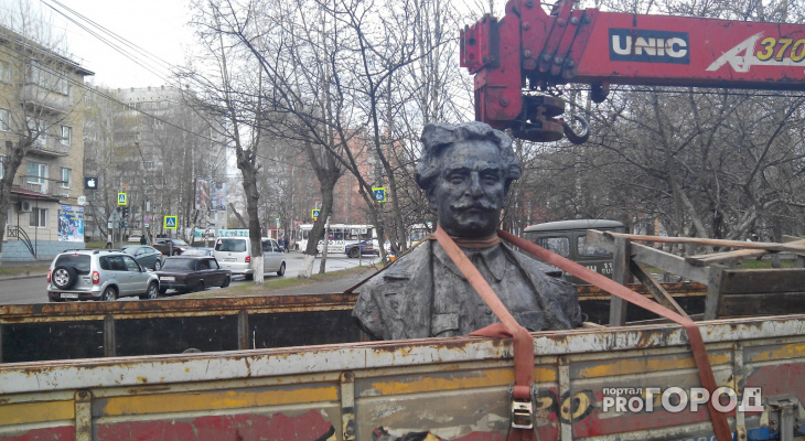 В мэрии Сыктывкара рассказали, куда увезли памятник Орджоникидзе