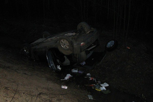 В Коми перевернулся Ford Focus, пострадали трое детей (фото)