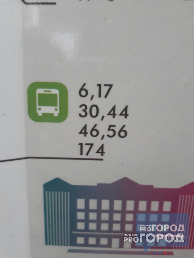 В центре Сыктывкара появились карты с автобусами-призраками и «новыми» ТЦ (фото)
