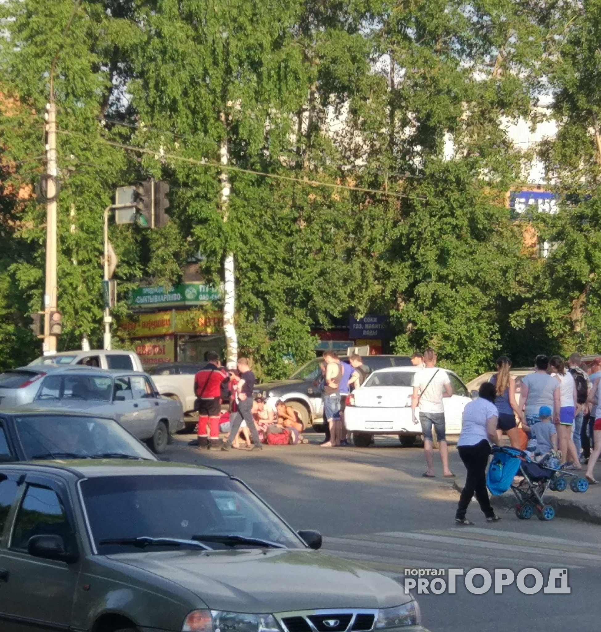 В центре Сыктывкара сбили мотоциклиста