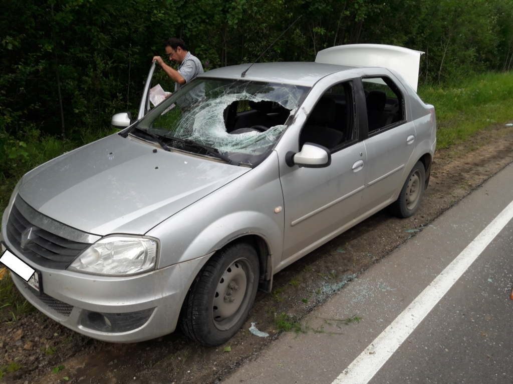 В Коми взорвавшееся на ходу колесо МАЗа отлетело и разбило иномарку