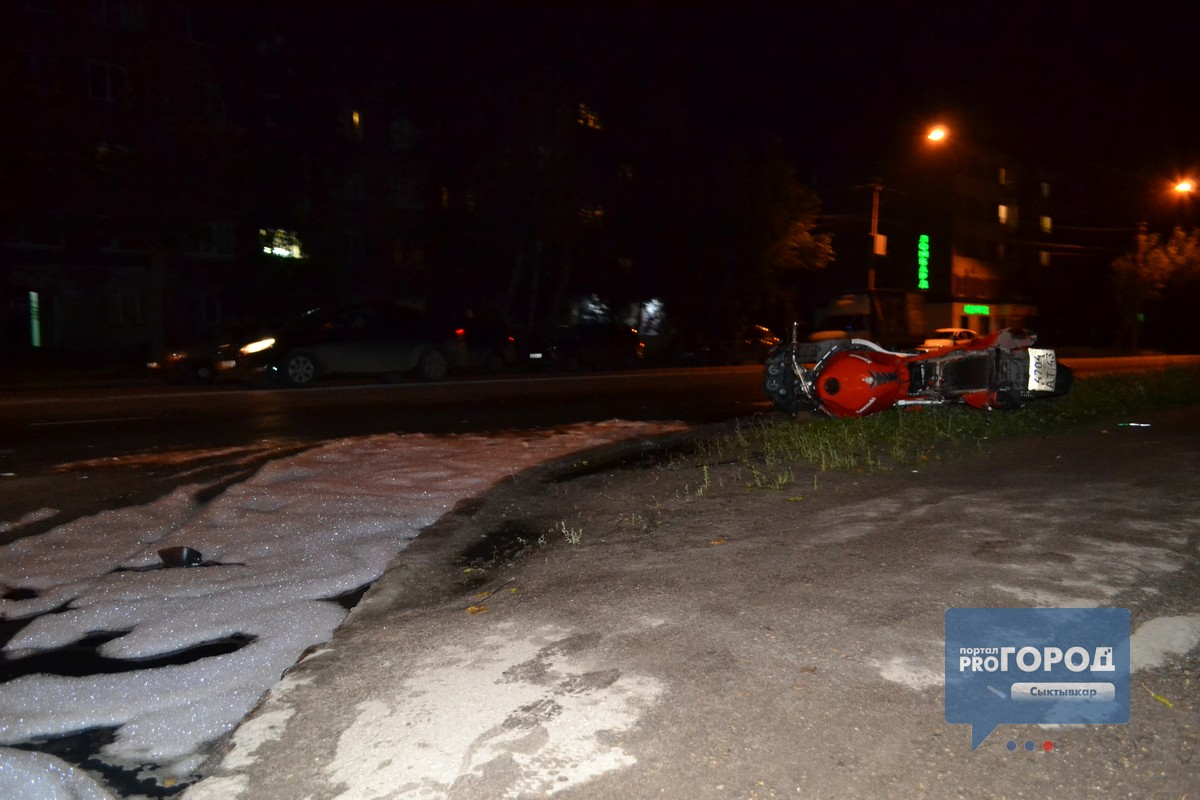 Появились подробности ДТП, где сбили мотоциклиста у вокзала в Сыктывкаре