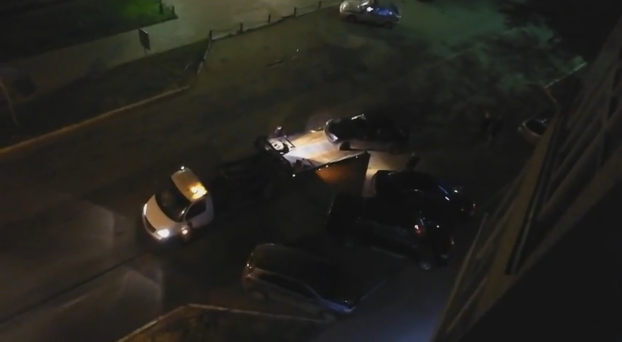 Появилось видео массового ДТП в Сыктывкаре, в котором столкнулись шесть авто