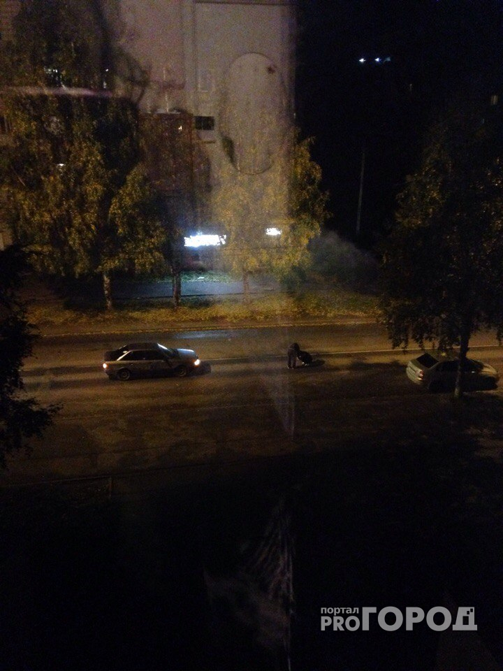 В Сыктывкаре неадекватная девушка села посреди дороги, чтобы ее сбила машина (фото)