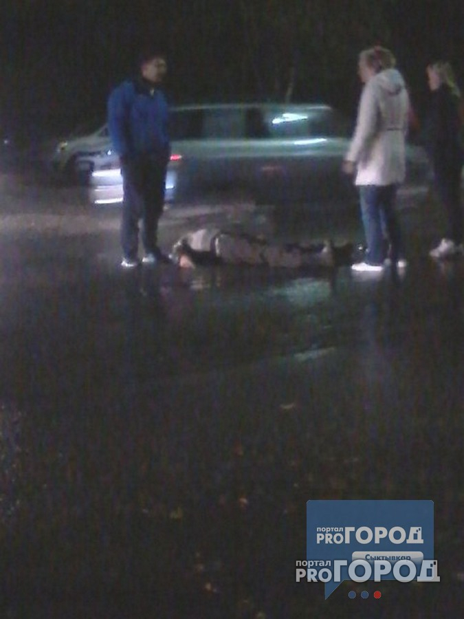 В Сыктывкаре возле «зебры» водитель «Нивы» сбил мужчину, которого не заметил в темноте (фото)