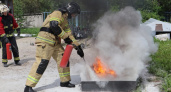 В Сыктывкаре семь пожарных машин тушили нежилой дом