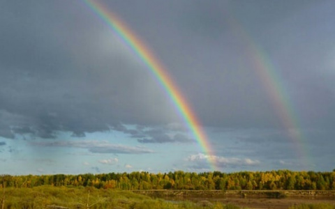Фото дня: двойная радуга над Сыктывкаром