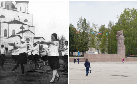 До и после: что изменилось на Стефановской площади в Сыктывкаре за 90 лет