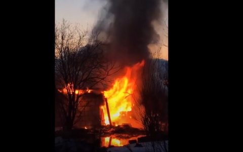 В Сыктывкаре во время пожара в гараже погиб мужчина (видео)
