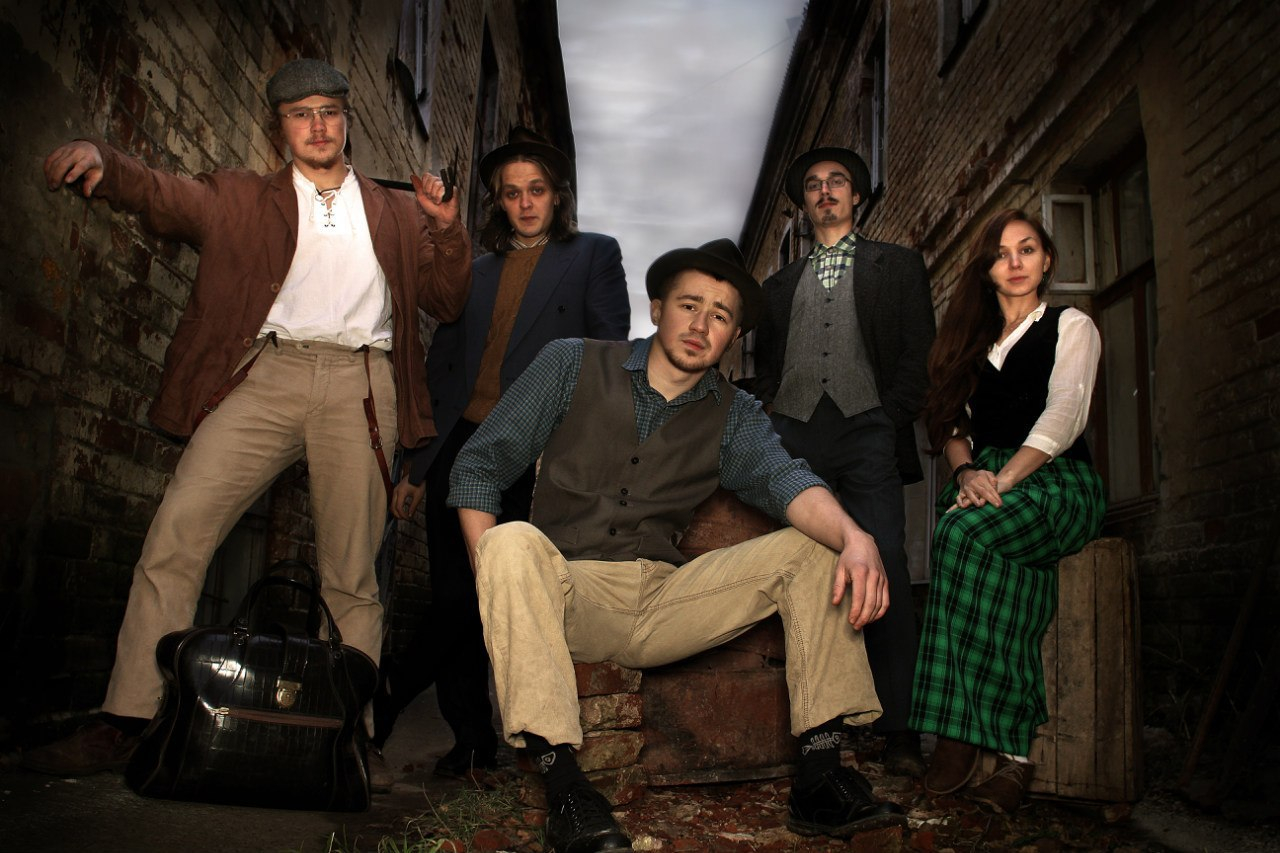 Выступление группы «Дружный коллектив» с ирландской музыкой