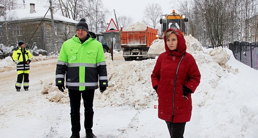 Мэр Сыктывкара лично проверила уборку снега в городе