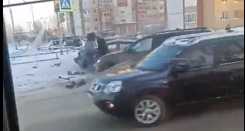 В Сыктывкаре на Сысольском шоссе произошло жесткое ДТП