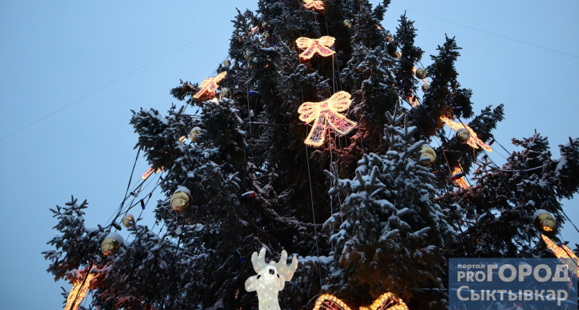 На Новый год Сыктывкар украсят 13 площадок