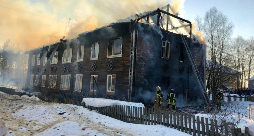 В Сыктывкаре бушевал жуткий пожар: на месте обнаружили тело погибшего