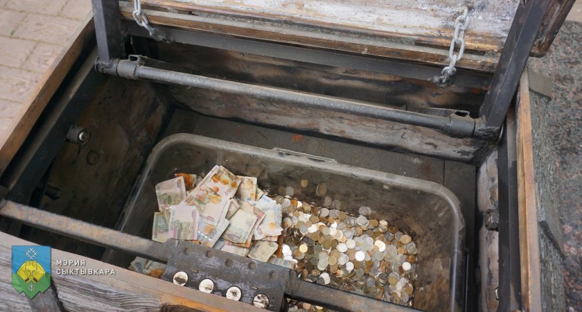Сыктывкарцы скопили в "купеческом сундуке" 34 тысячи рублей