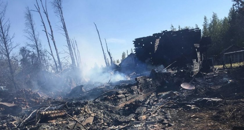 Стала известна причина пожара в Коми, который оставил без жилья 12 семей