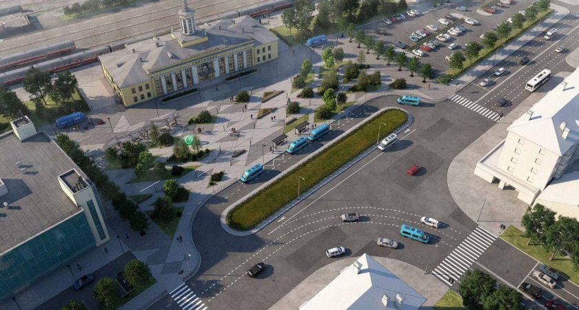 Главный архитектор Сыктывкара поделился проектом благоустройства железнодорожного вокзала