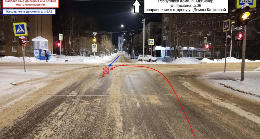 В Сыктывкаре за день произошло два ДТП