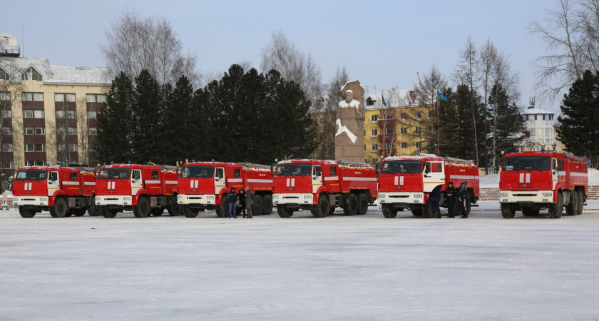 Четыре арктических района Коми получили новую противопожарную технику