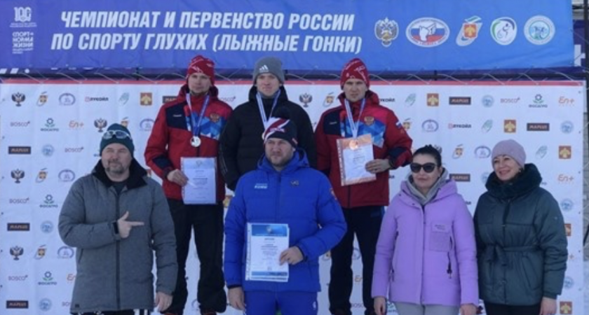 Лыжники Коми заняли призовые места на чемпионате и первенстве России по спорту глухих