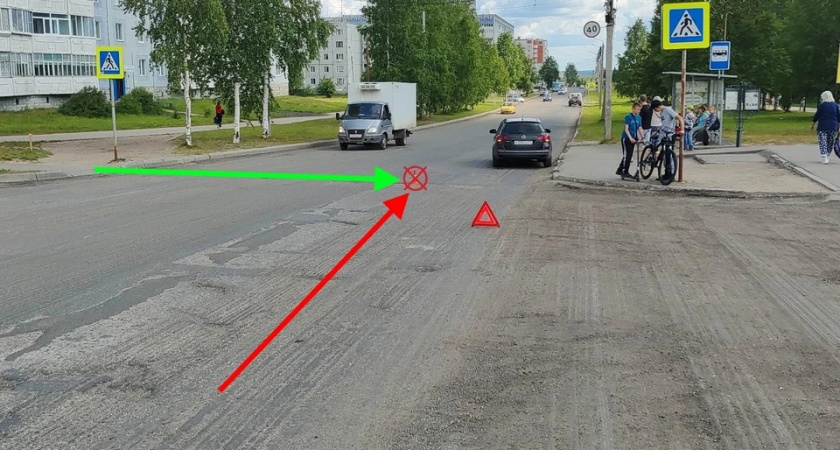 В Сыктывкаре водитель на иномарке сбил 80-летнюю пенсионерку 