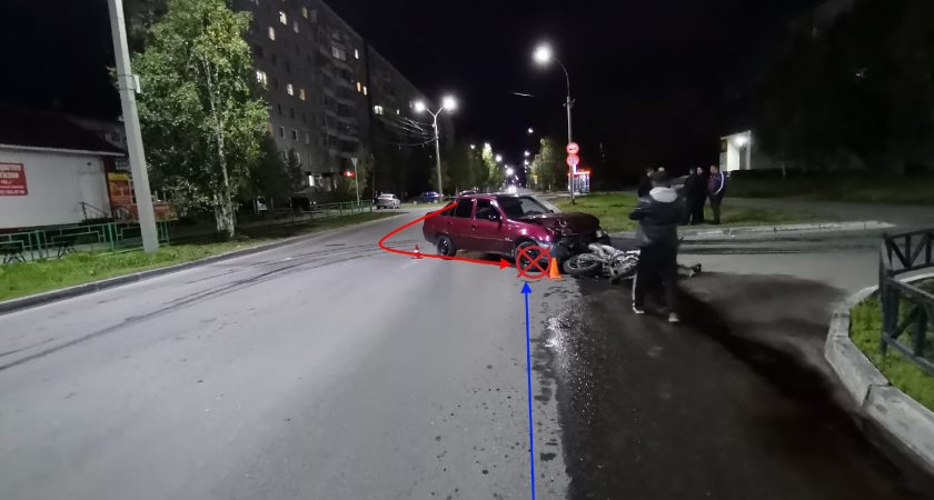 В Коми подростки на питбайке попали в ДТП