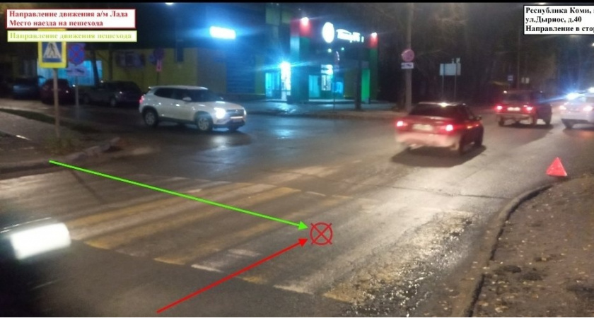 81-летний сыктывкарец сбил мужчину на пешеходном переходе