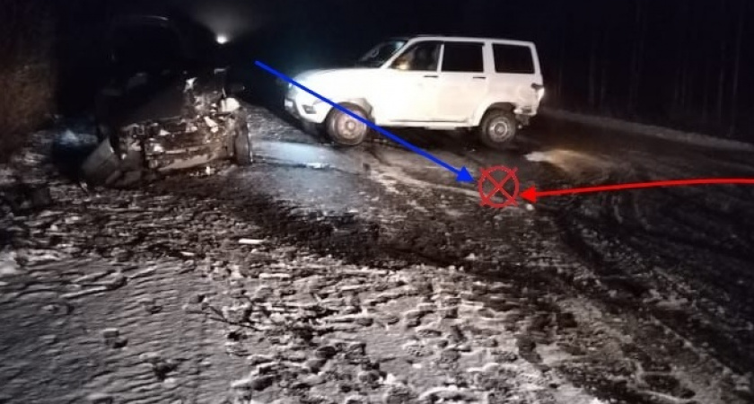 Возле Усинска столкнулись ВАЗ и УАЗ