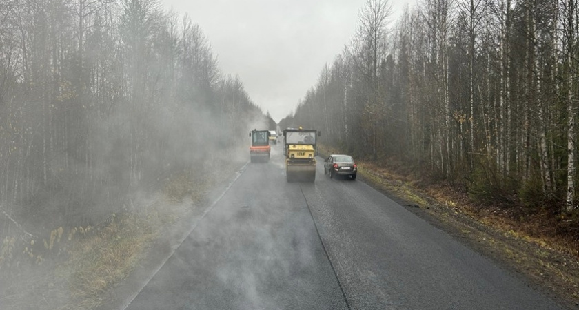 В Коми завершается ремонт нескольких дорог
