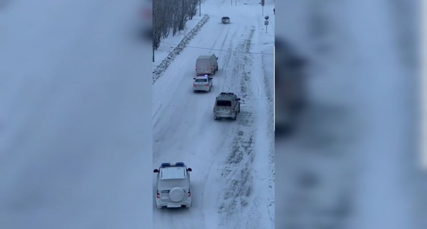 Очевидцы засняли на видео погоню воркутинской полиции за "Газелью"