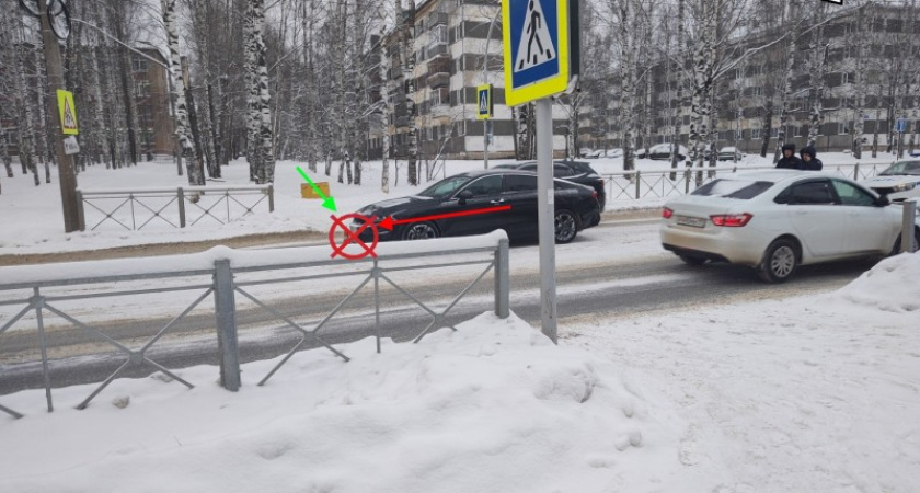В Сыктывкаре на пешеходном переходе сбили мужчину
