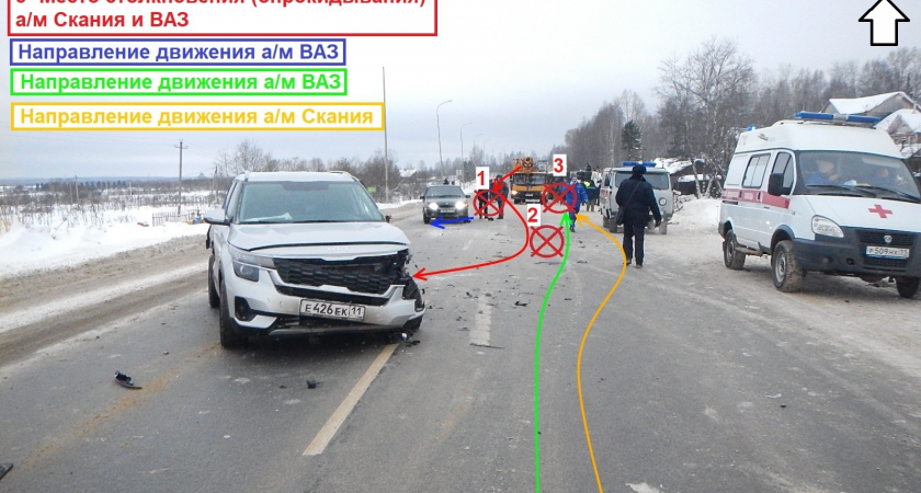 Появились подробности аварии с участием лесовоза, где пострадало 5 человек 
