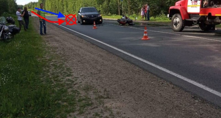 Водитель "харлея", который попал в аварию в Коми в 2021 году, доказал, что он невиновен в ДТП