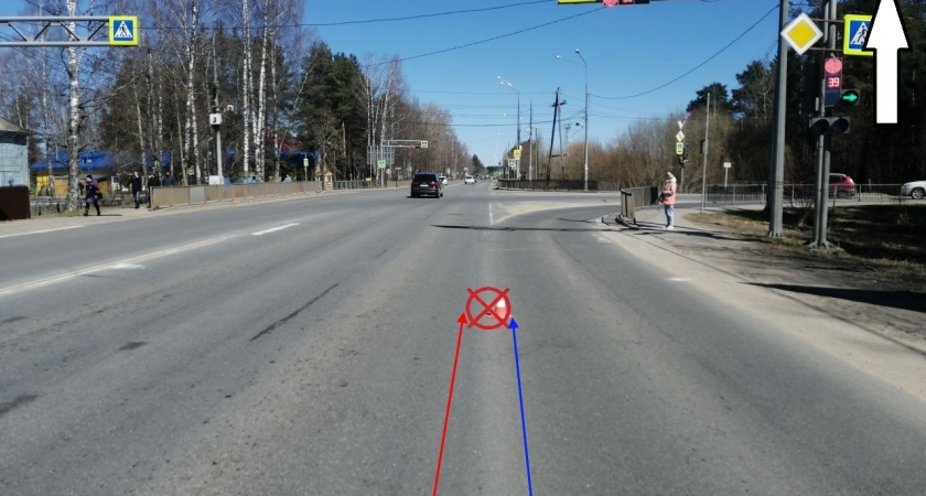 В Сыктывкаре велосипедистку сбил "Хендай"