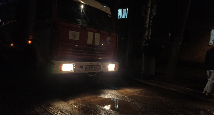 В разных районах Коми за сутки произошло пять пожаров