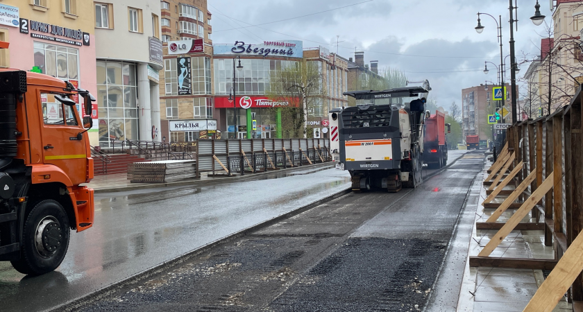 В Сыктывкаре досрочно завершился ремонт дороги на одной из улиц 