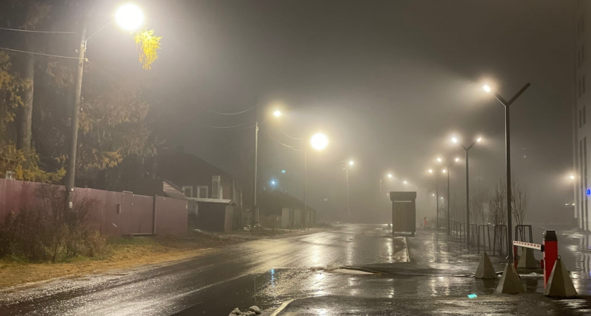 На трассе Сыктывкар - Ухта заменили опоры освещения 