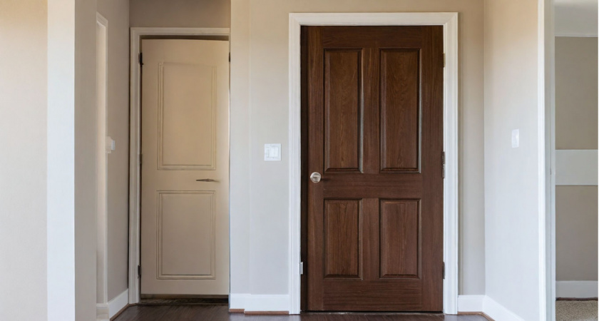 Отделал старую дверь ламинатом — смотрится эффектнее новых: просто, недорого, практично