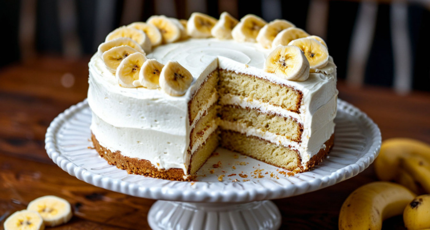 Вкуснейший банановый торт без теста и выпечки – готовим всего 7 минут: божественное наслаждение