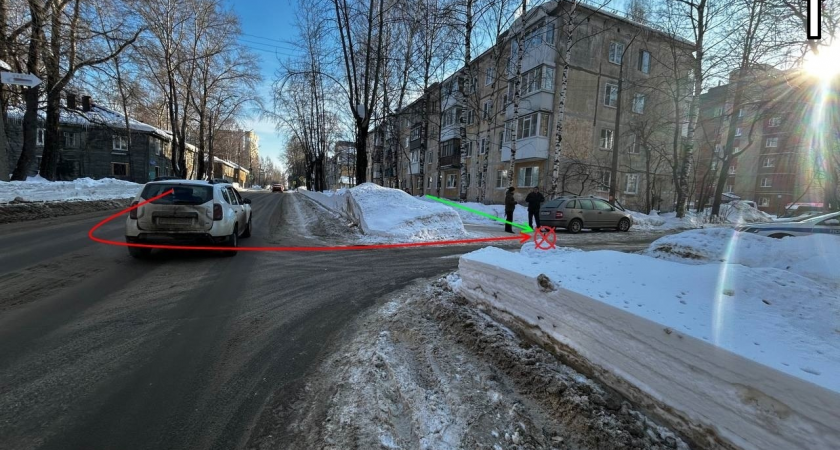 В Сыктывкаре велосипедист попал под колёса иномарки