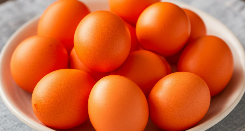 Яйца цвета мандарина: луковую шелуху — в ведро. Крашу пасхальные яйца "солнечным" цветком