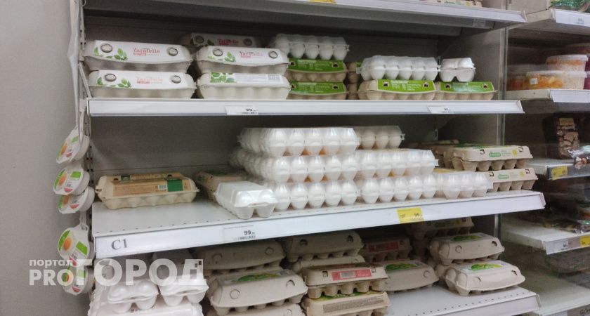 В Коми за неделю подешевели яйца 