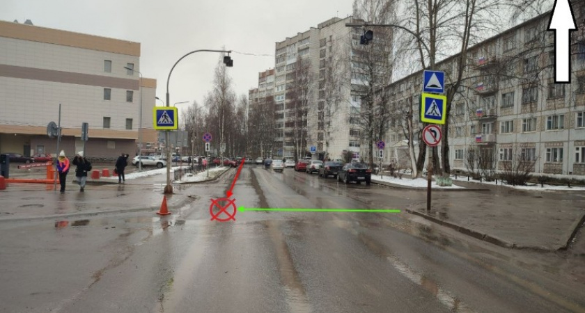 В Сыктывкаре водитель иномарки сбил пешехода и уехал