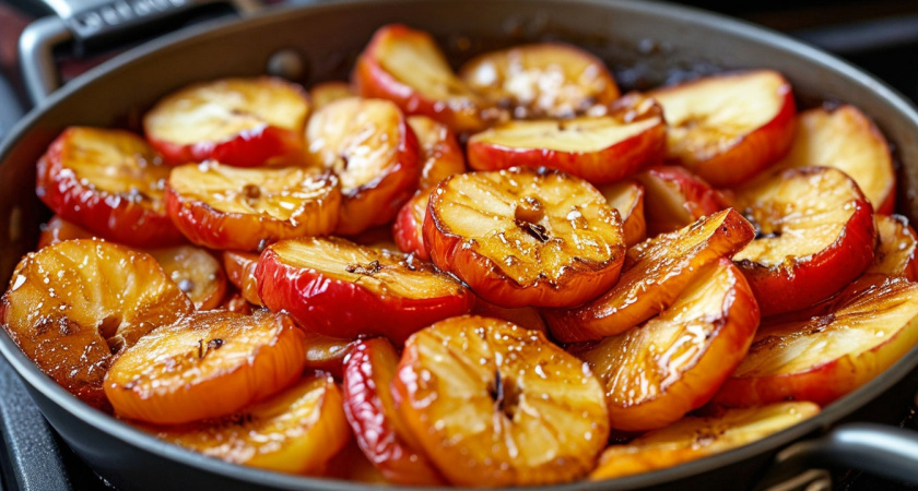 Вместо сливочных тортов и жирных пирожков: вкуснейший постный десерт из жареных яблок