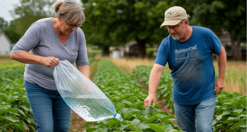 Соседи крутили у виска, а теперь сами так делают: обычный пакет с водой спасает урожай лучше любых удобрений