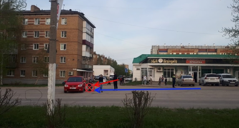 В Коми мотоциклист пострадал после столкновения с Hyundai